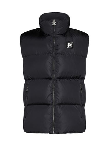 Padded And Quilter Sleeveless Jacket - Palm Angels - Modalova