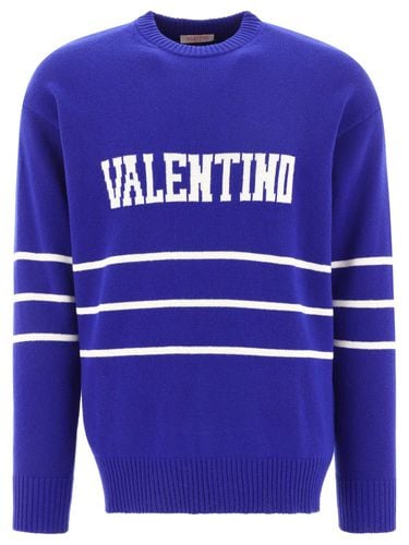 Logo Intarsia Long-sleeved Jumper - Valentino Garavani - Modalova