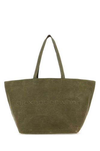 Khaki Canvas Big Punch Shopping Bag - Alexander Wang - Modalova