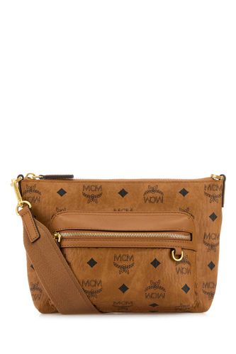 Printed Canvas Small Aren Crossbody Bag - MCM - Modalova