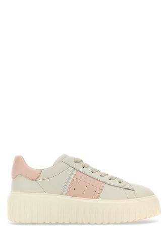 Two-tone Nappa Leather H-stripes Sneakers - Hogan - Modalova