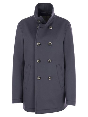 Wool And Cashmere Double-breasted Coat - Herno - Modalova