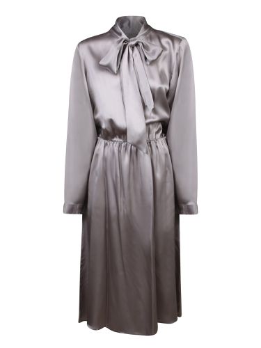 Parosh Silk Grey Dress - Parosh - Modalova