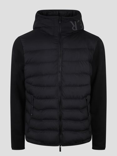 Jersey Cotton Zip Up Cardigan - Moncler - Modalova