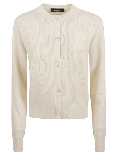 Buttoned Ribbed Cardigan - Fabiana Filippi - Modalova