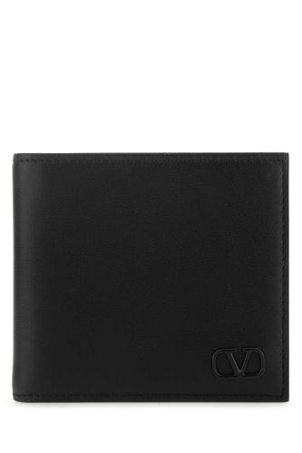 Black Leather Wallet - Valentino Garavani - Modalova