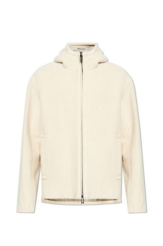 Wool Jacket With Hood - Emporio Armani - Modalova