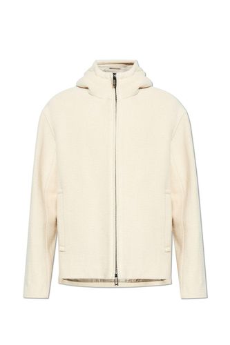 Wool Jacket With Hood - Emporio Armani - Modalova