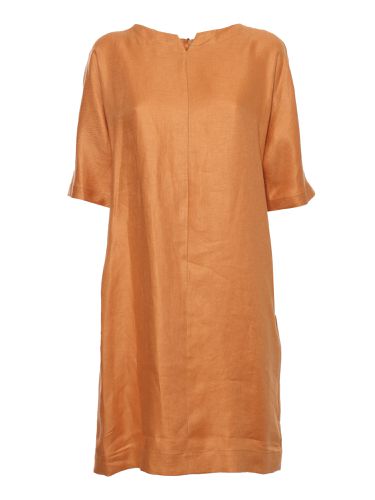 Antonelli Orange Linen Dress - Antonelli - Modalova