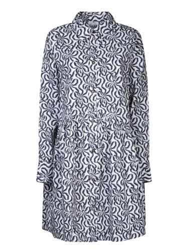 Ganni Avio/blue Mini Shirt Dress - Ganni - Modalova