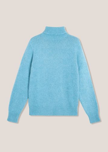 Aamintore Light Blue Wool Turtleneck - doppiaa - Modalova