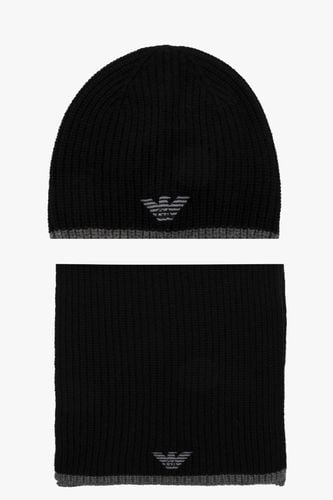 Emporio Armani Beanie & Scarf Set - Emporio Armani - Modalova