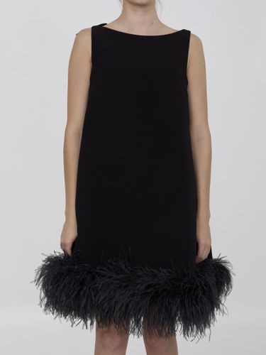 Mini Dress With Feathers - Valentino Garavani - Modalova