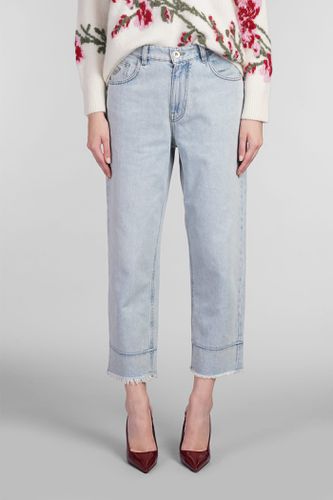 Blumarine Jeans In Cyan Cotton - Blumarine - Modalova