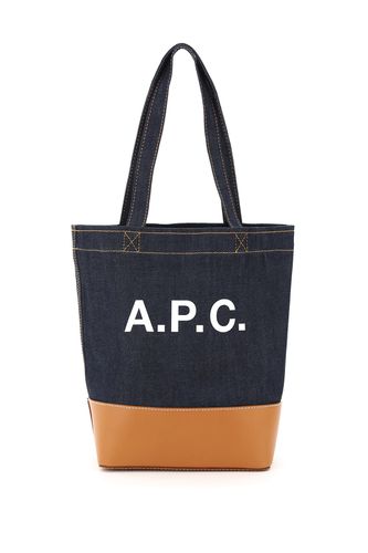 A. P.C. Axelle Denim Small Tote Bag - A.P.C. - Modalova