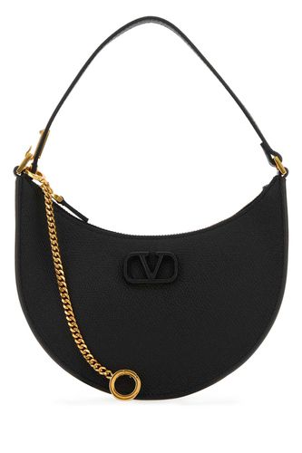 Black Leather Mini Vlogo Signature Handbag - Valentino Garavani - Modalova