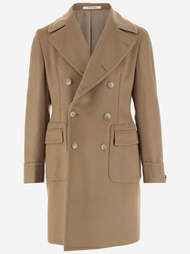 Double-breasted Wool Coat - Tagliatore - Modalova