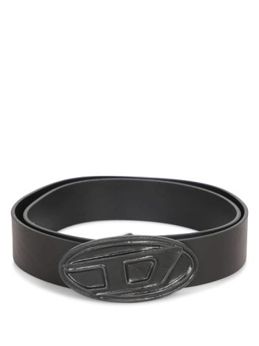 Diesel D Oval Black Belt - Diesel - Modalova