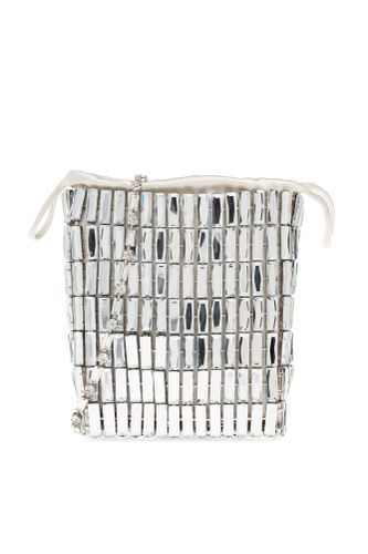 Shoulder Bag With Shimmering Crystals - self-portrait - Modalova