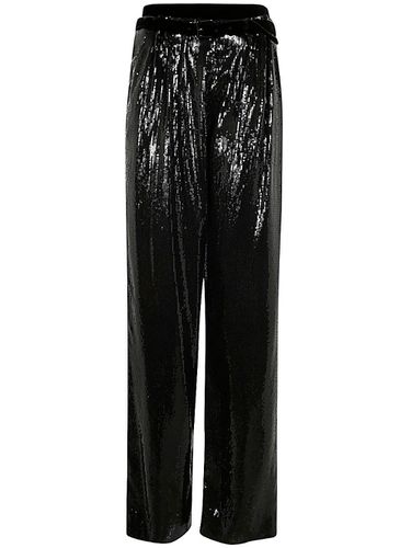 Straight-leg Sequin-embellished Trousers - Emporio Armani - Modalova