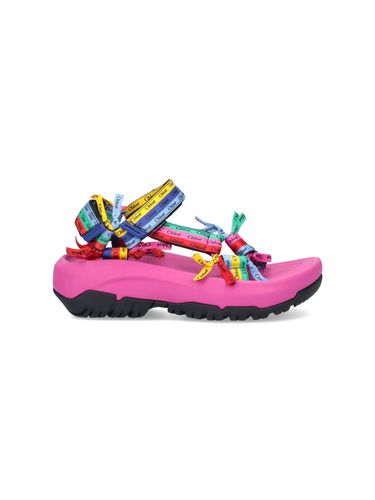Chloè Teva Hurricane Xlt2 Ampsole Flat Sandals In Pink Multicolour - Chloé - Modalova