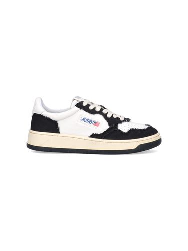Medalist Leather And Canvas Sneakers - Autry - Modalova