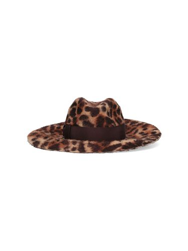 Sophie Leopard Print Melusine Felt - Borsalino - Modalova