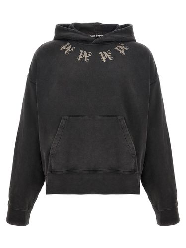 Statement Monogram Hooded Sweatshirt - Palm Angels - Modalova