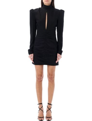 High Neck Draped Mini Dress - Alessandra Rich - Modalova