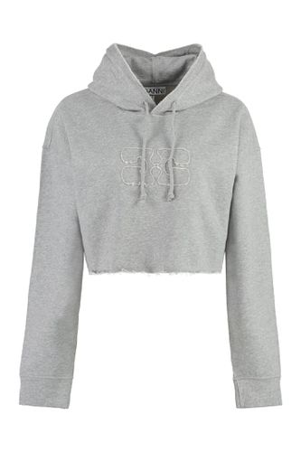 Ganni Cotton Hoodie - Ganni - Modalova