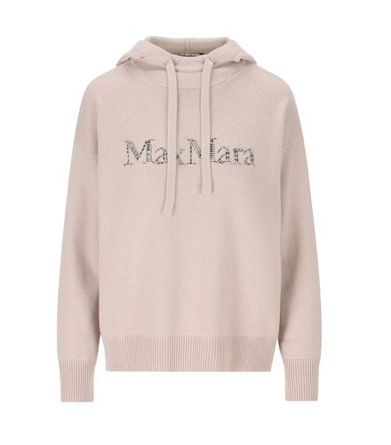 Logo Embellished Knitted Hoodie S Max Mara - 'S Max Mara - Modalova