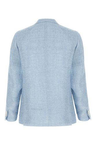 Light Blue Linen Blend Blazer - Lardini - Modalova