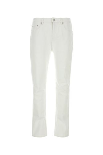 Burberry White Stretch Denim Jeans - Burberry - Modalova
