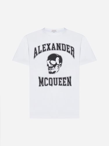 Logo Print Cotton T-shirt - Alexander McQueen - Modalova