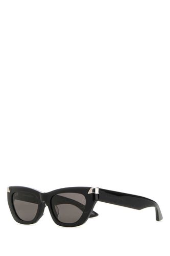 Black Acetate Punk Rivet Sunglasses - Alexander McQueen - Modalova