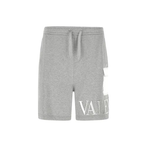 Garavani Embossed Logo Bermuda Shorts - Valentino - Modalova