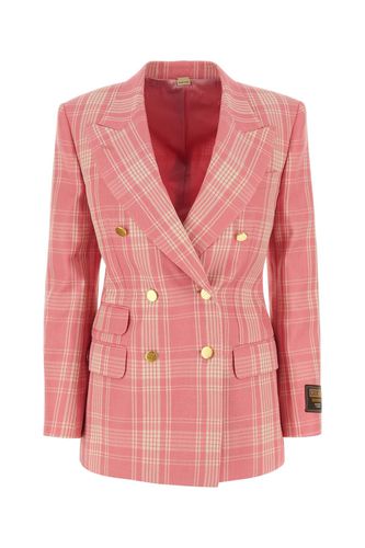 Gucci Embroidered Wool Blend Blazer - Gucci - Modalova