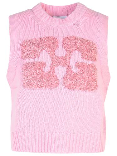 Ganni Pink Wool Myth Vest - Ganni - Modalova