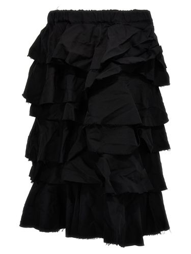 Comme des Garçons Flounces And Pleated Skirt - Black Comme des Garçons - Modalova