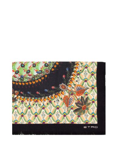 Floral-printed Fringed-hem Scarf - Etro - Modalova