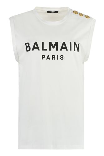 Balmain T-shirt Cotton Tank Top - Balmain - Modalova