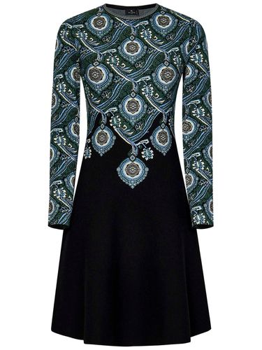 Jacquard-pattern Crewneck Mini Dress - Etro - Modalova