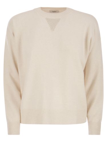 Crew-neck Sweater In Wool, Silk And Cashmere Blend - Peserico - Modalova