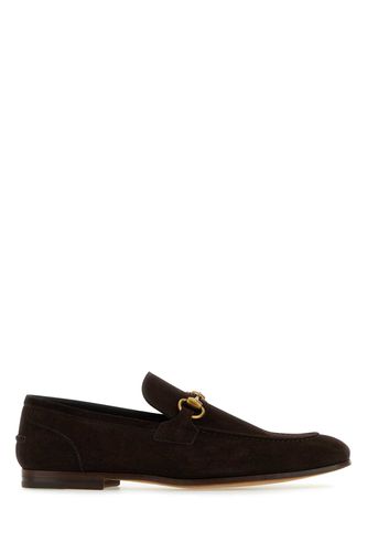 Gucci Chocolate Suede Loafers - Gucci - Modalova