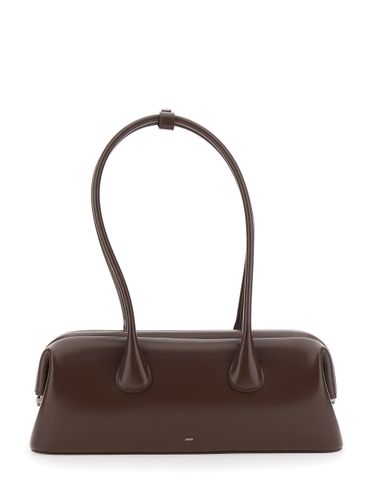 Boat Wide Shoulder Bag With Round Handles And Lettering Logo On The Front In Leather Woman - OSOI - Modalova