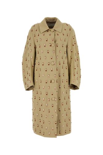 Beige Cotton Blend Rolendo Coat - Dries Van Noten - Modalova