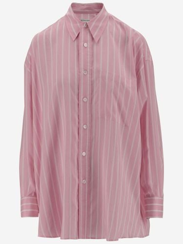 Silk Shirt With Striped Pattern - Bottega Veneta - Modalova