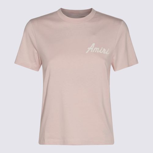 AMIRI Pink Cotton T-shirt - AMIRI - Modalova