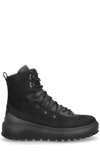 Roundtoe Laceup Ankle Boots - Stone Island - Modalova