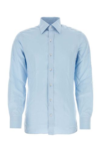 Light Blue Lyocell Blend Shirt - Tom Ford - Modalova